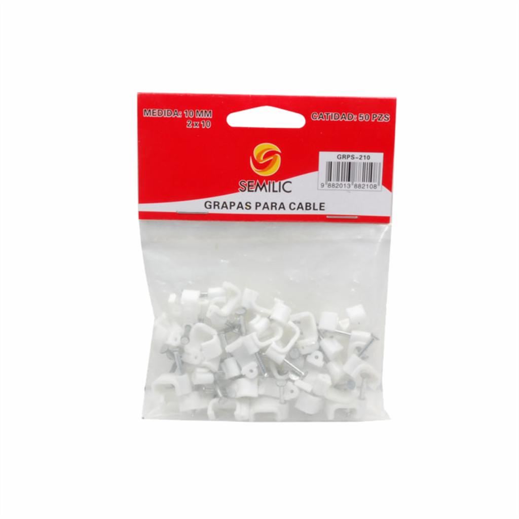 Grapa para Cable Chata 2 X 10 50Und