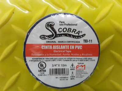 Teipe Azul Cobra 3/4" X 10Ml