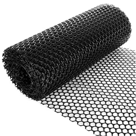 Malla Pollito 1/2"X1.5 Mlnegra Plastica X Ml