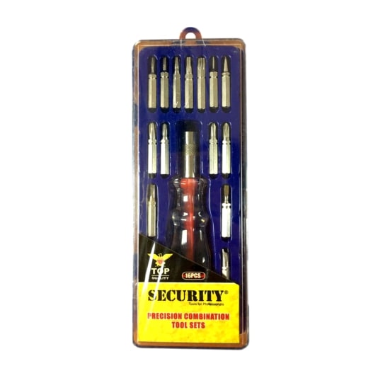 Destornillador de Precision Desmontable 16 Pzs Security