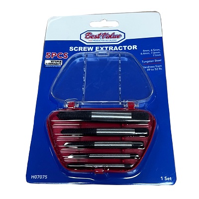 Juego de Extractor de Tornillos 5 Pzs Best Value