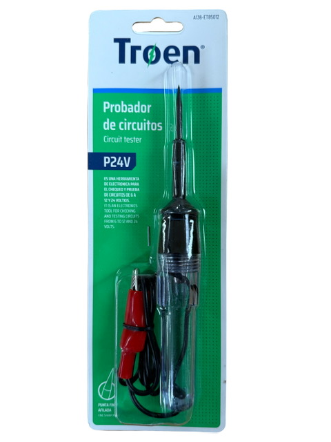 Probador de Corriente 6 y 12 Vdc Troen