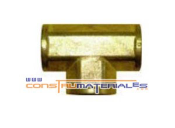 Tee Hembra Npt 1/4" Bronce