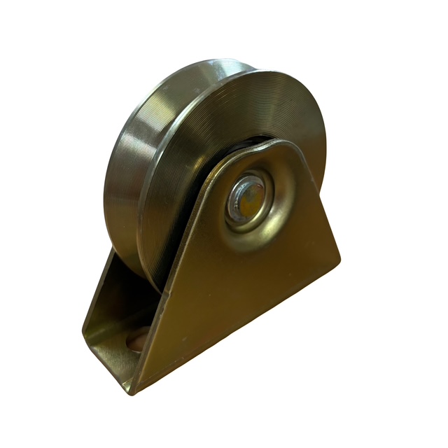 Rueda para Porton 4" con Base con Rolin Canal V