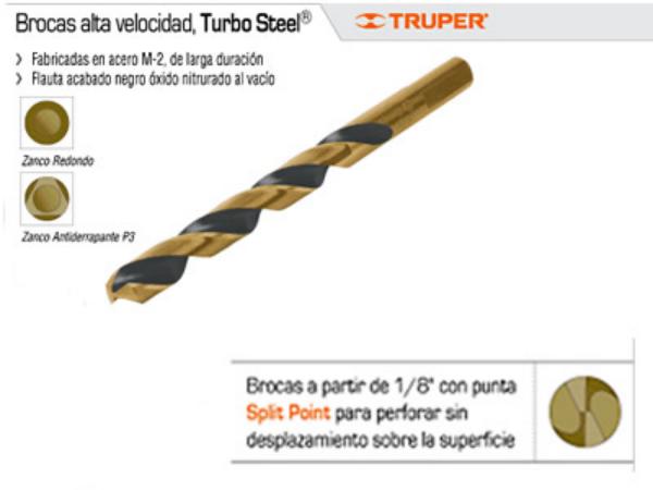 Mecha Hss Mad/Hie de 5/32" Truper
