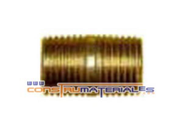 Niple Corrido 1/8" Bronce