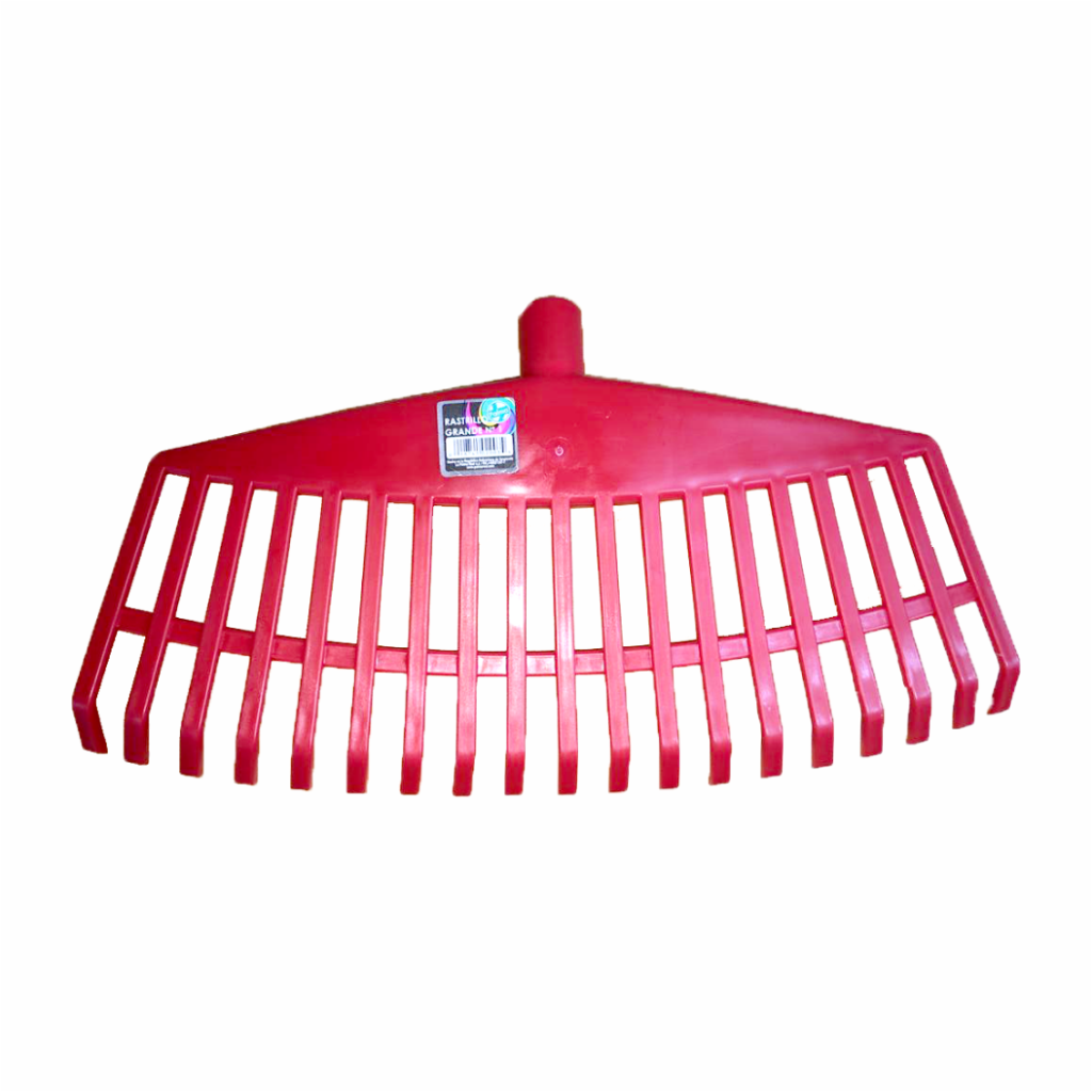 rastrillo plastico para jardin 19 dientes sin cabo