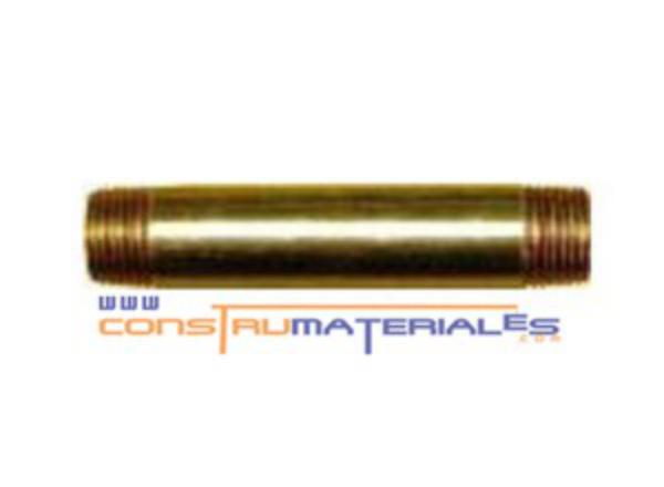 Niple Largo 1/4" X 3" Bronce