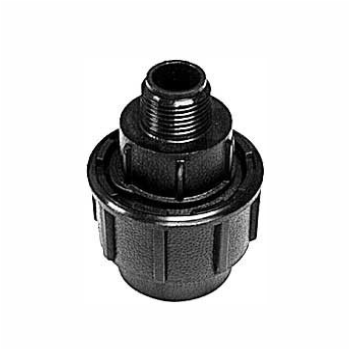 Adaptador Macho para Manguera de Riego 25Mm Salida 1/2"