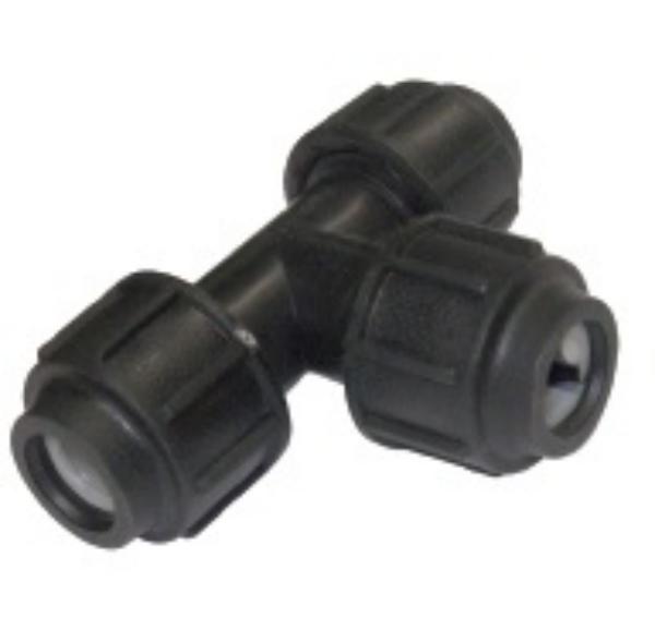 Tee Plastica para Manguera de Riego 32Mm 1"