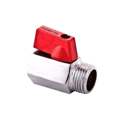 Llave de Arresto 1/2" X 1/2" Fermetal Roja