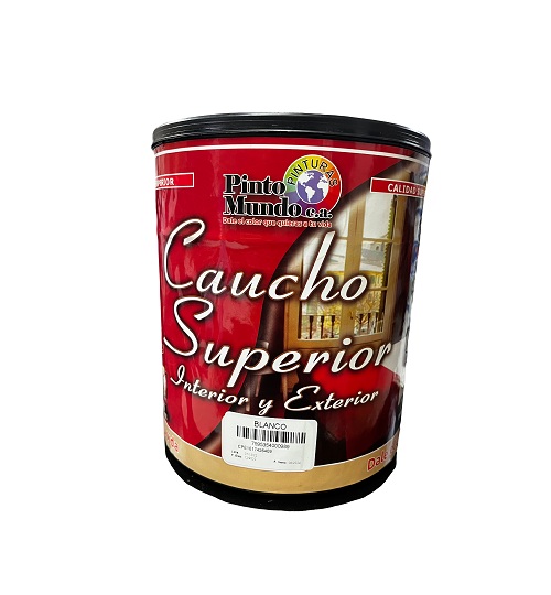 Pintura Blanco Caucho Superior 1 Galon Pinto Mundo