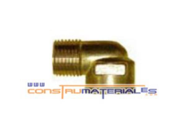 Codo Cachimbo Npt Macho Hembra 3/8" Bronce