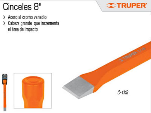 Cincel de Corte 3/8" X 8" Truper