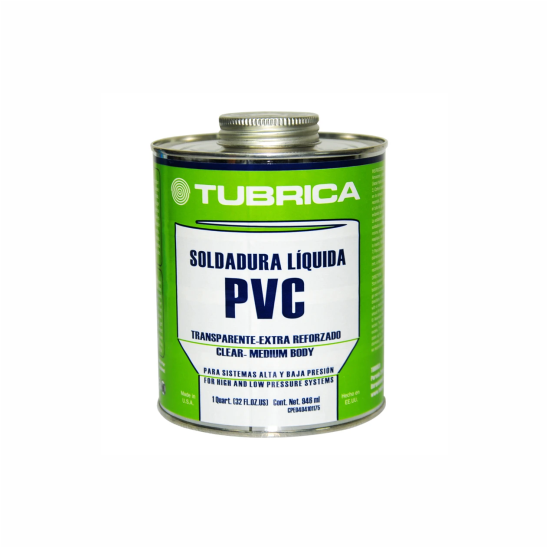Pega Soldadura Pvc Af 1/4 Galon Tubrica
