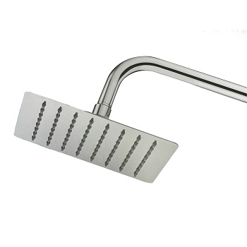 Regadera Tipo Lluvia Cuadrada Cromada 8" Griven