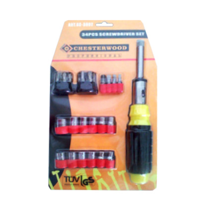 Juego de Dados y Puntas 34 Pzs Chesterwood