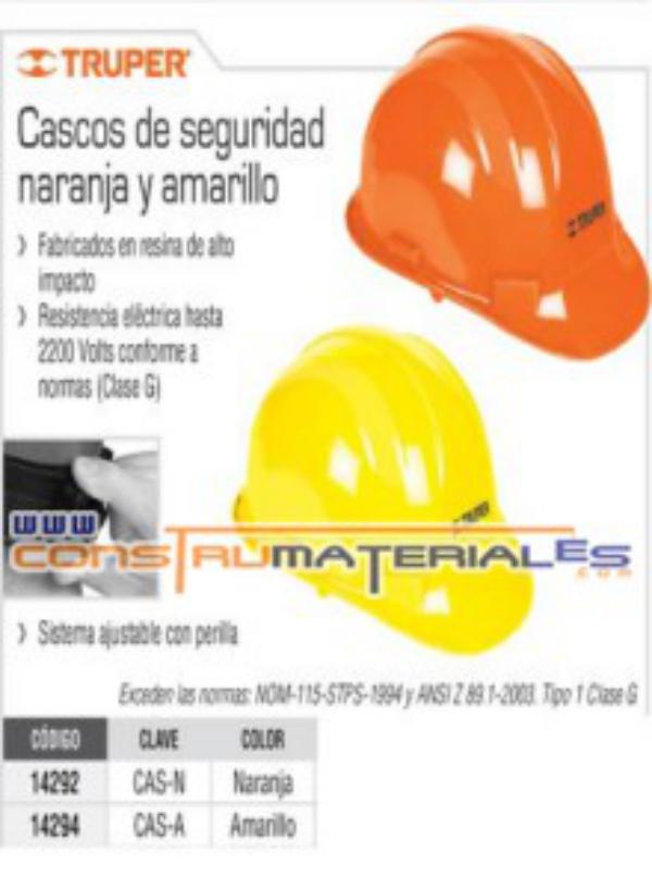 Casco de Seguridad Naranja Truper