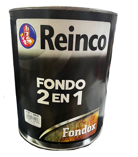 Fondo Anticorrosivo 2 en 1 Gris Reinco 1 Galon