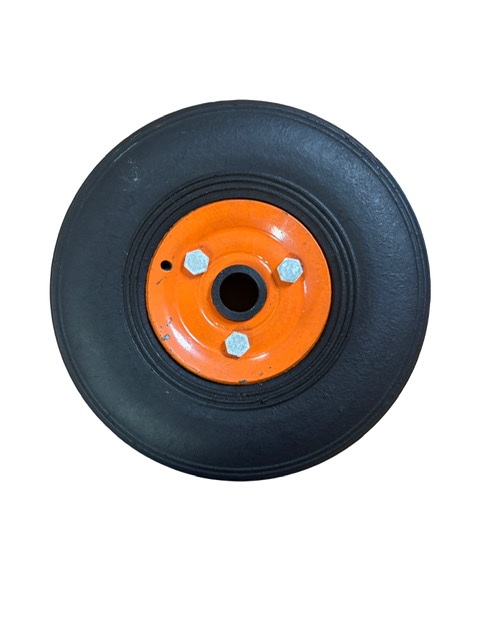 Rueda Maciza 8X3" Rin Metal Buje Nylon