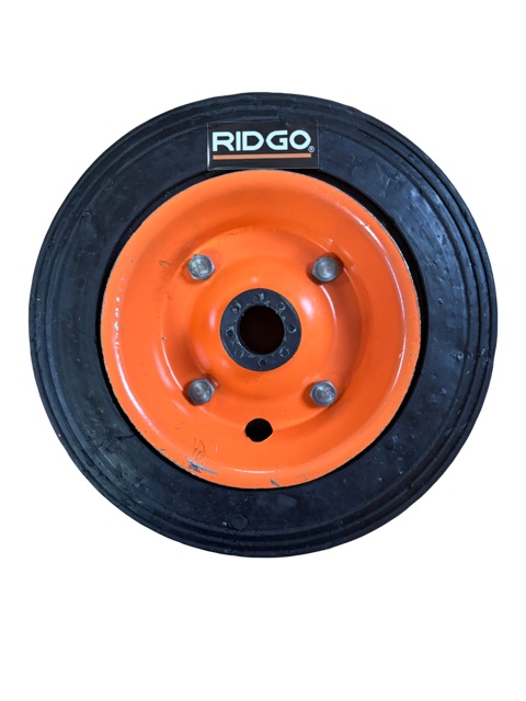 Rueda Maciza 8" Rin Metal con Buje Ridgo