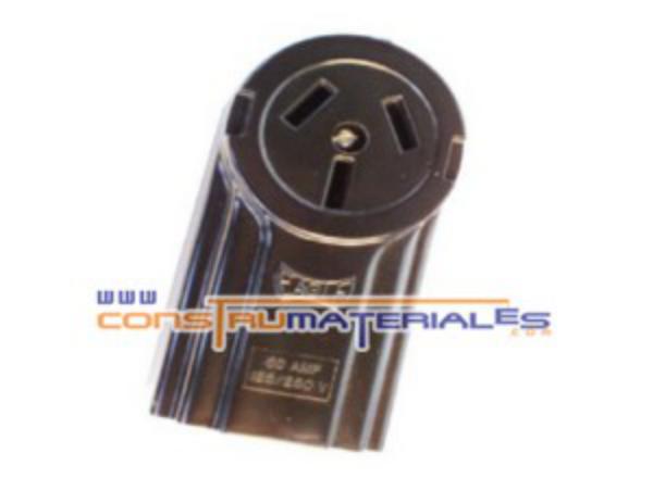 Toma Corr Trifasico Superf. 3X50a Negro