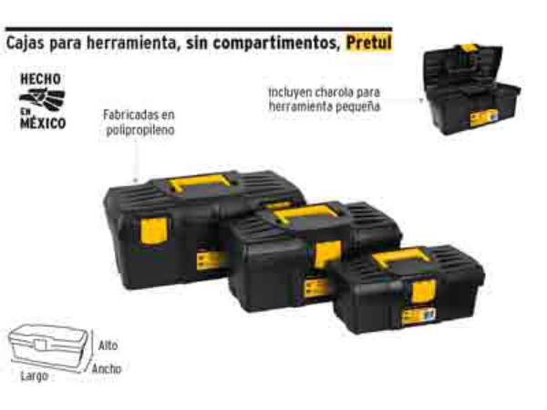 Caja de Herramientas 16X8 Pretul