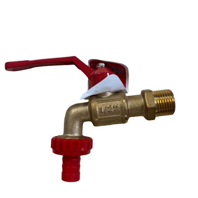 Llave de Chorro 1/2" T/Bola Bronce con Pico Llms-21 Semilic