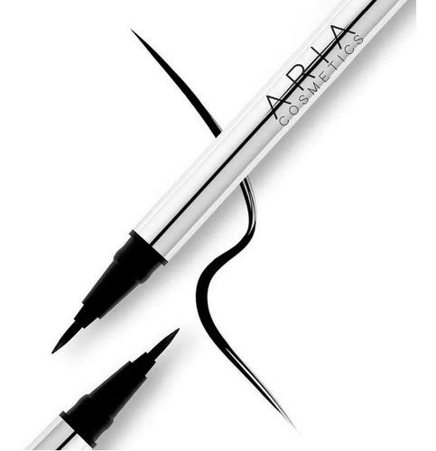 Delineador Liquido A Prueba de Agua Negro Aria Cosmetics