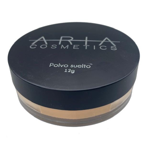 Polvo Suelto Aria Cosmetics Tono 350 Medio Oscuro 12Gr