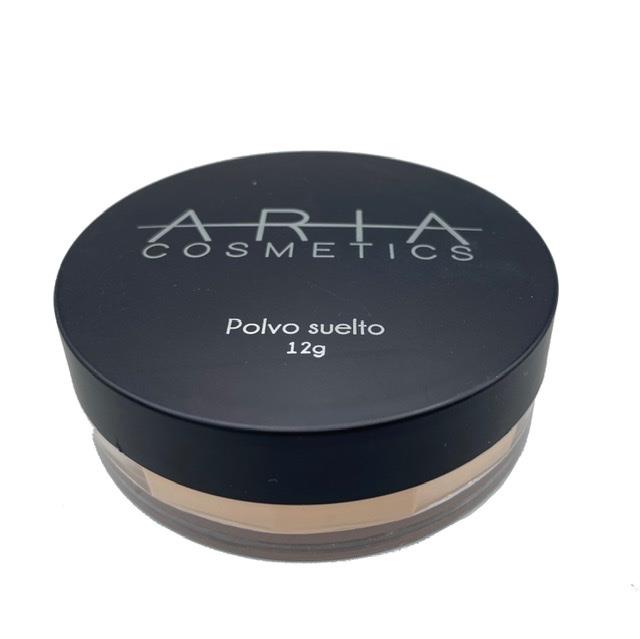 Polvo Suelto Aria Cosmetics Tono 340 Medio 12 Gr