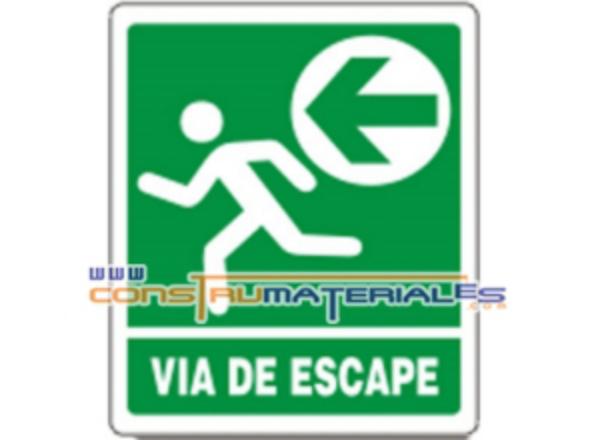 Señal Via Escape Izquierda Em02