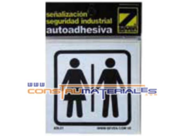 Señal Baños Ain-01 (Autoadhesivo)