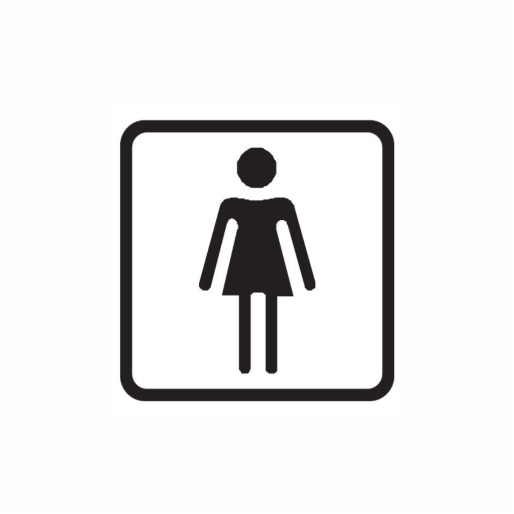 Señal Baño Damas Ain-02 (Autoadhesivo)