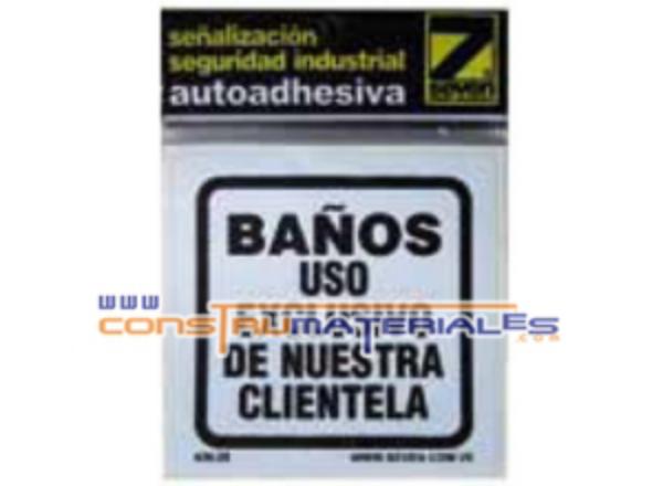 Señal Baños Uso Exclusivo Ain-09