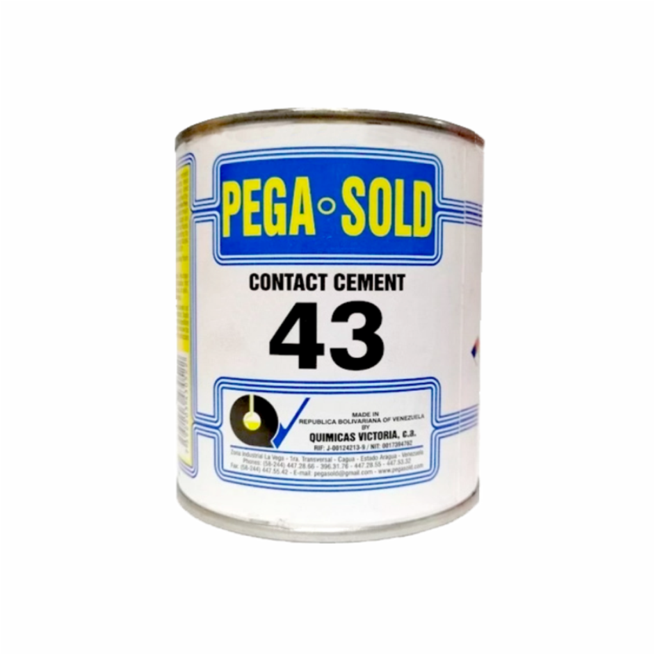 pega sold 43 amarilla CEMENTO DE CONTACTO 1/4 galon