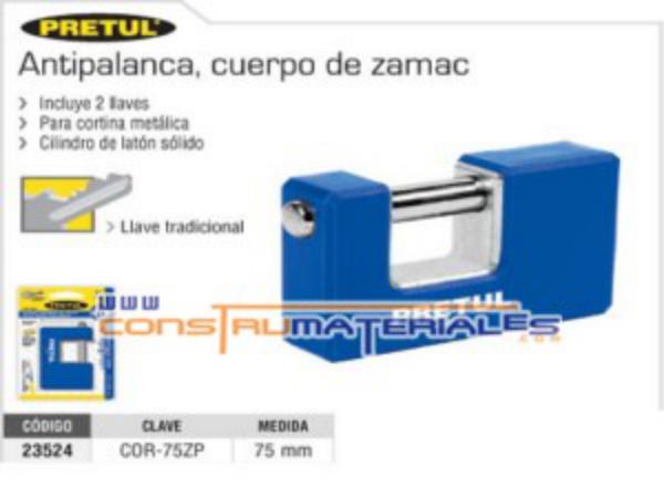 Candado Anticizalla 75Mm Hermex