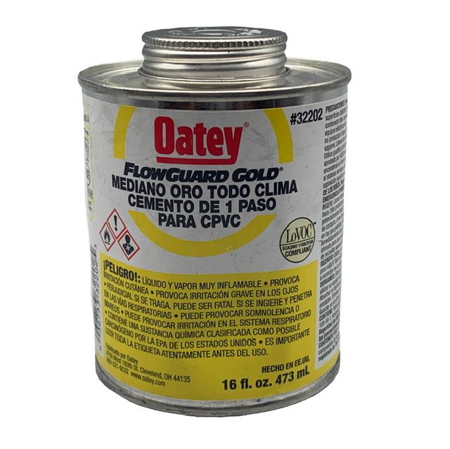 Pega Soldadura Cpvc 1/8 Gal 473 Ml Agua Caliente Oatey