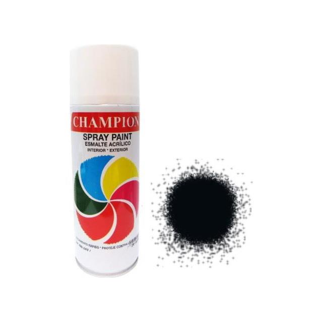 Pintura Spray Champion Negro Azabache
