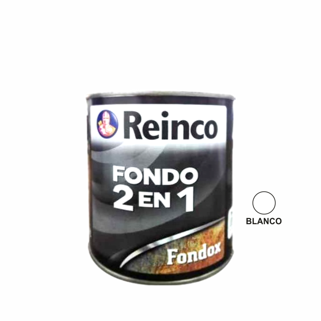 Fondo Anticorrosivo 2 en 1 Blanco 1/4 Gal Reinco
