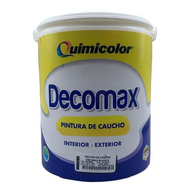 Pintura Caucho Blanco 1Gl Decomax Clase C
