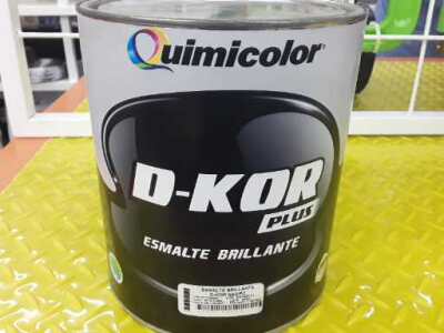 Pintura Esmalte D-Kor Negro Brillante 1Gl