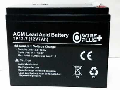 Bateria Wireplus 12V-7A