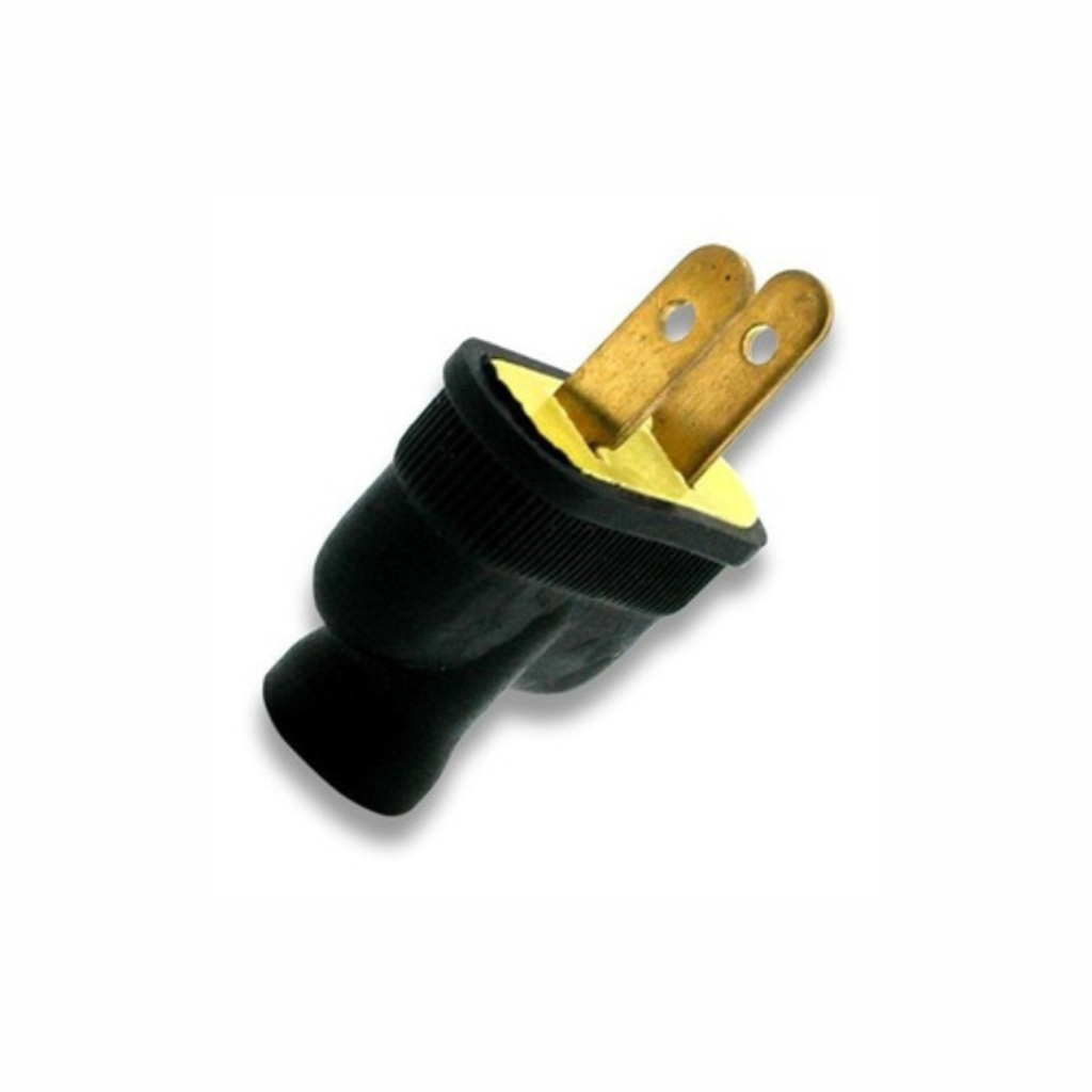 Enchufe de Goma 15 Amp Negro/Blanco