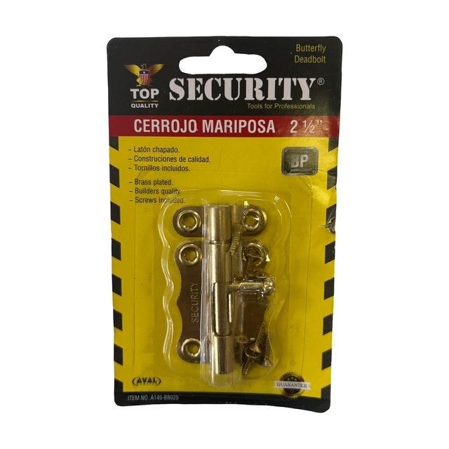 Pasador Dorado 2 1/2" Security