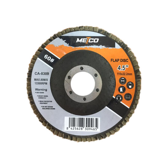 Disco Acabado Flap 4 1/2" X 7/8 " Gr 60 Metco
