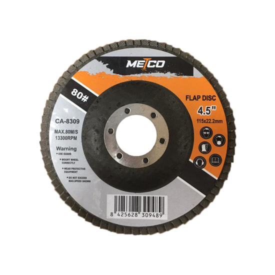 Disco Acabado Flap 4 1/2" X 7/8 " Gr 80 Metco