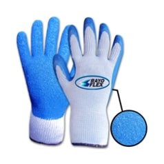 Guante Tejido con Latex Azul