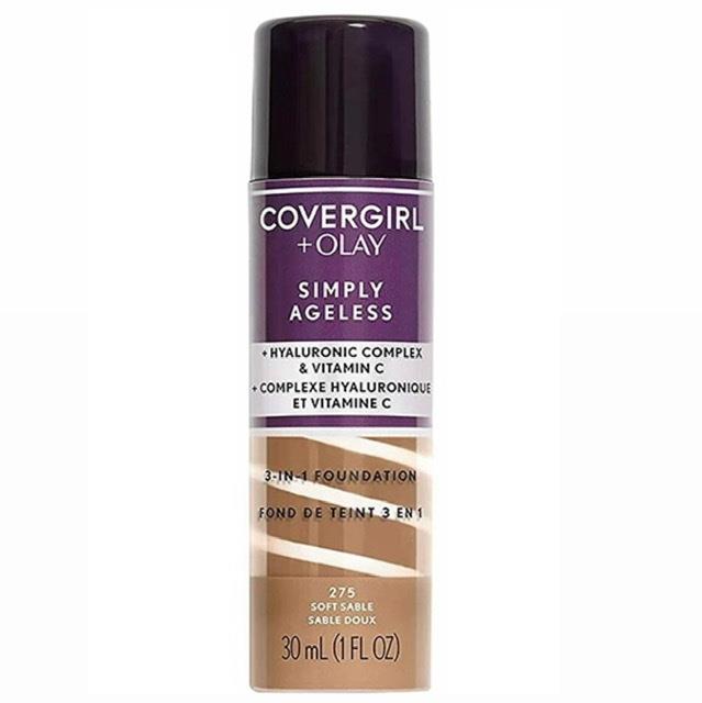 Base Covergirl y Olay Simply Ageless Tono Soft Sable 30 Ml