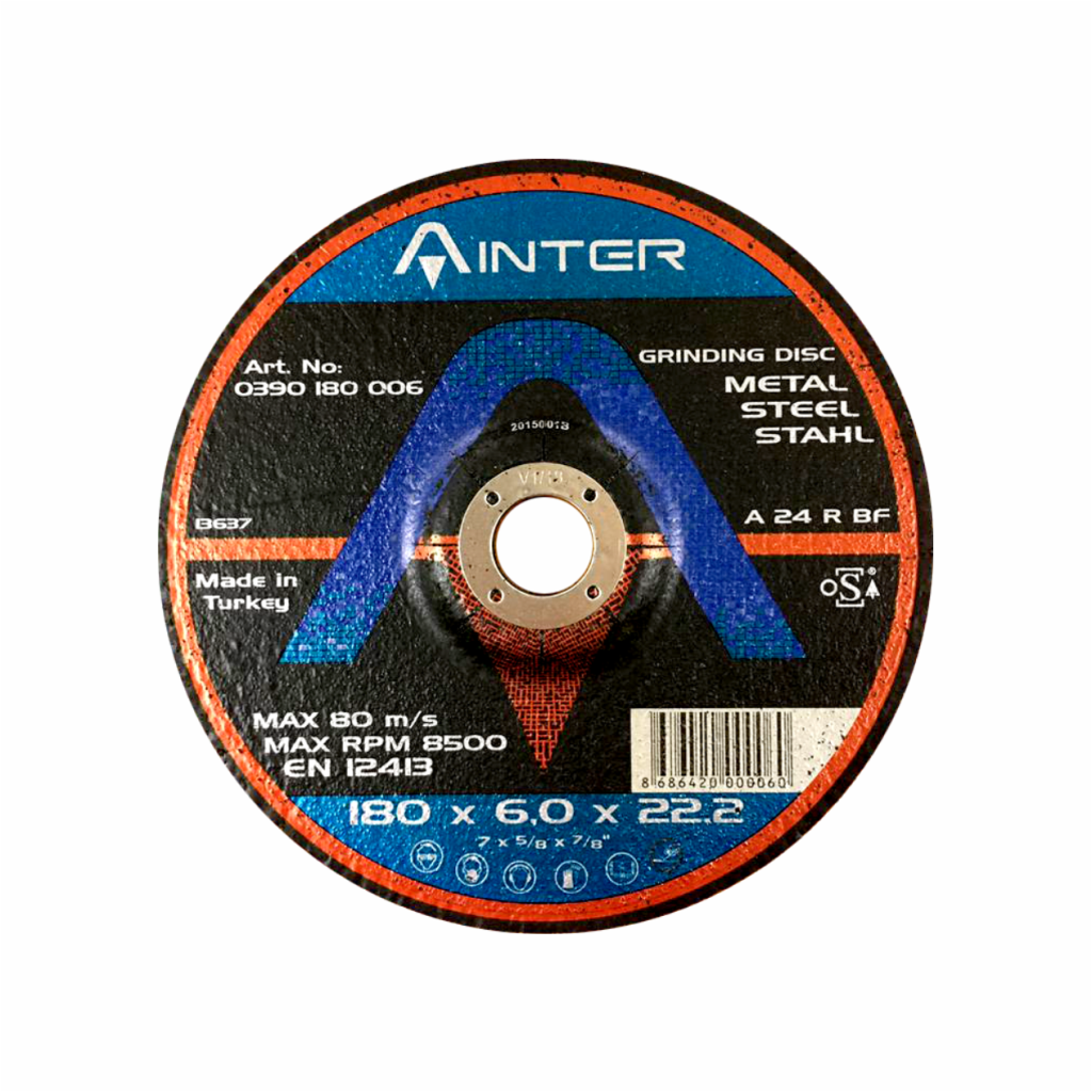 Disco P/Esmerilar Metal 7" Inter